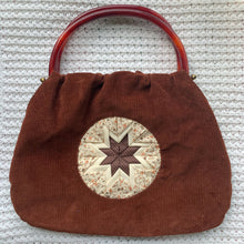 Load image into Gallery viewer, vintage home decor handmade handle handbag
