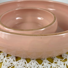 Load image into Gallery viewer, vintage home decor pink ceramic chip and dip platter
