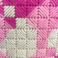 Load image into Gallery viewer, vintage home decor pink crocheted tissue box
