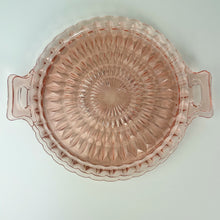 Load image into Gallery viewer, vintage home decor pink glass platter set
