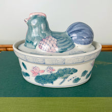 Load image into Gallery viewer, vintage home decor porcelain rooster trinket box
