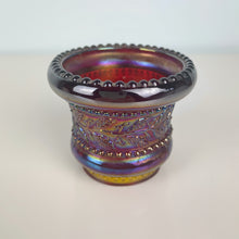 Load image into Gallery viewer, vintage home decor red carnival glass match holder
