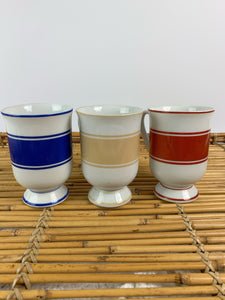 vintage home decor retro striped mugs
