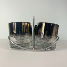 Load image into Gallery viewer, vintage home decor silver dipped rocks glasses

