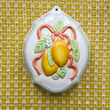 Load image into Gallery viewer, vintage home decor vintage kitchen lemons and cheeries wall hangings
